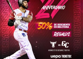 Gigantes celebrarán su aniversario 27 con descuentos y regalos para los fanáticos