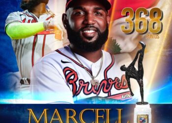 Marcell Ozuna es el ganador de la tercera edición del premio Juan Marichal