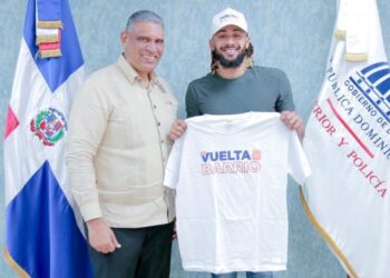 Fernando Tatis Jr visitó al Ministro de Interior y Policía, Jesús Vásquez