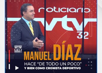 Manuel Díaz:  Hace de todo un poco como cronista deportivo