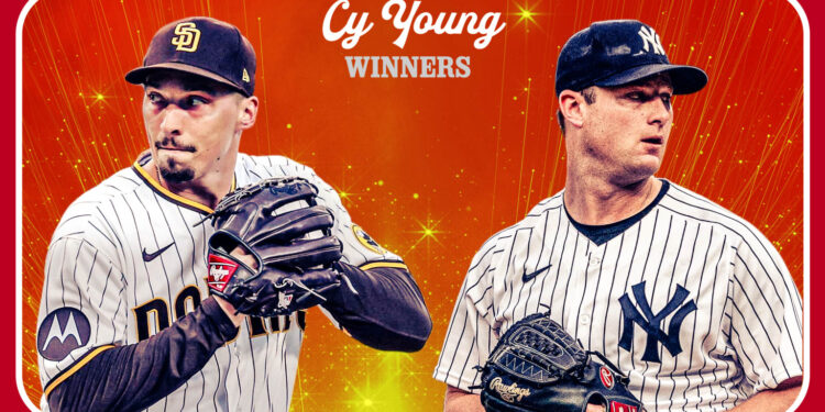 Blake Snell y Gerrit Cole ganan los Premios Cy Young del 2023
