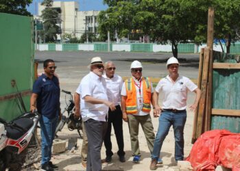 Presidente de LIDOM inspecciona trabajos  en el estadio Tetelo Vargas