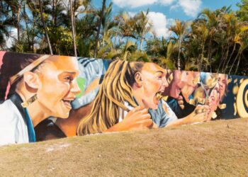 Emblemático mural en Santo Domingo recibe al Mundial Femenino Sub-17 de FIFA