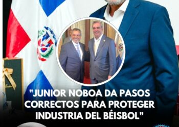 Junior Noboa hace historia como comisionado de béisbol