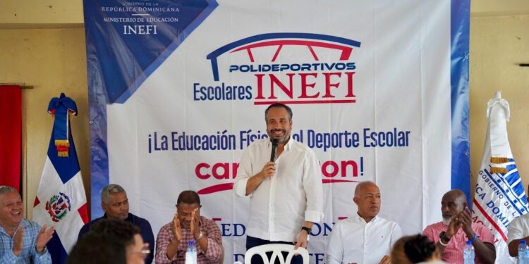 INEFI anuncia construcción de moderno polideportivo techado en el sector Los Mina