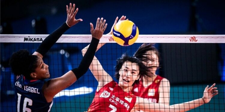 Voleibol RD choca este miércoles ante China  a las 5:00 pm  en continuación de Liga de Naciones