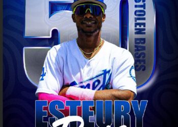 Esteury Ruiz llega a 50 robos en ligas menores