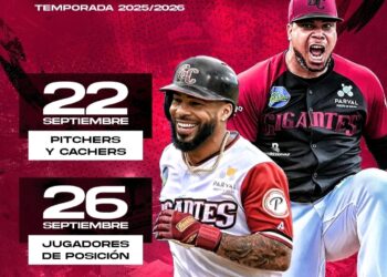 Gigantes del Cibao iniciarán sus entrenamientos el lunes 22 de septiembre