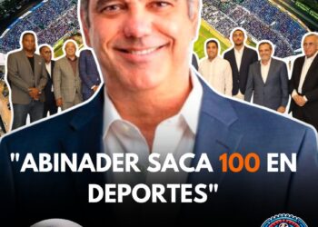 Abinader saca 100 en Deportes